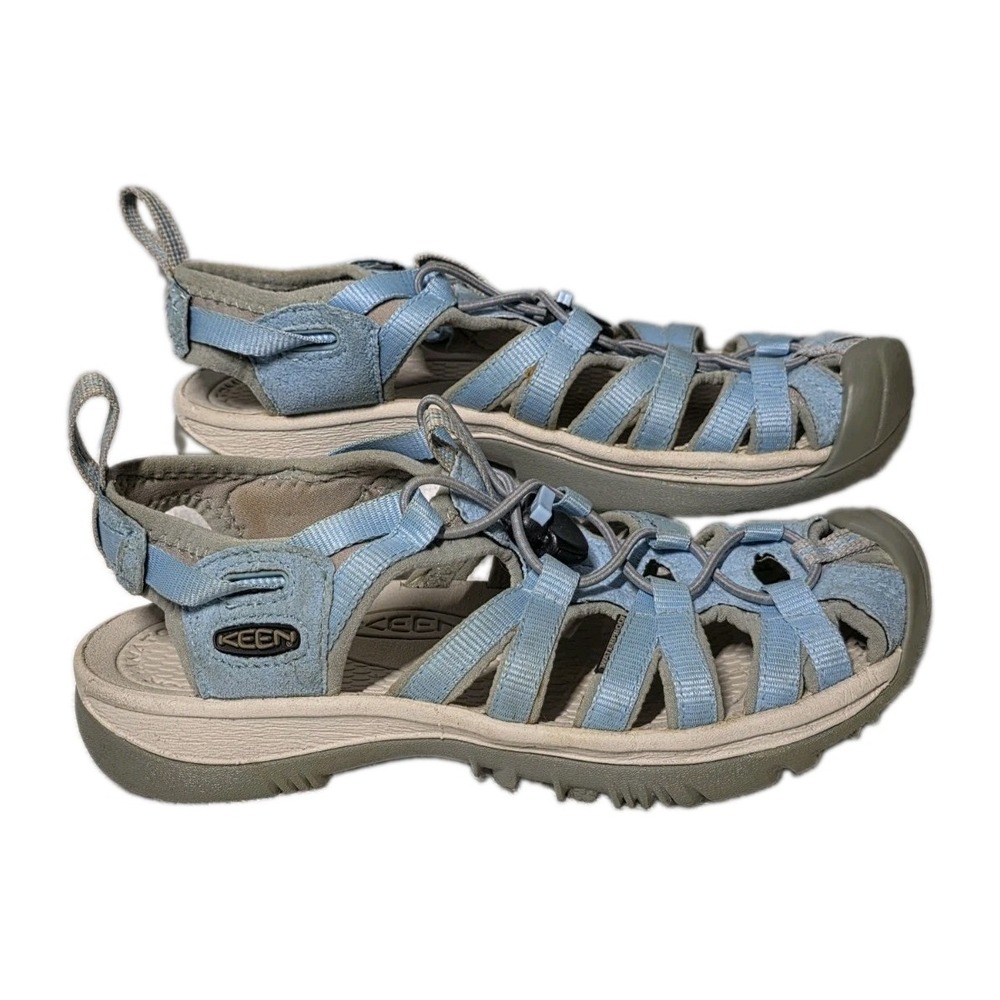 Womens Keen Whisper Blue Hiking Water Sports Closed Toe Shoes  Size 6